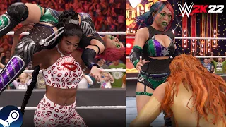 Bianca Belair vs. Asuka vs. Becky Lynch | Raw Women's Championship | WWE 2K22