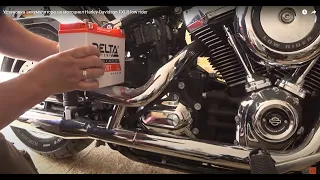 Установка аккумулятора на мотоцикл Harley-Davidson FXLR low rider