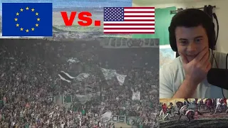 American Reacts Basketball fans and atmosphere USA vs Europe