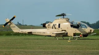 AH-1 Cobra & UH-1 Huey Gunship Helicopters & Military Vehicles - (No music just iconic sound)