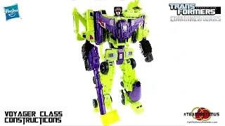 Video Review of the Transformers Combiner Wars Constructicons and DEVASTATOR