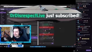 DrDisrespect Subscribes To Shroud Live Reaction