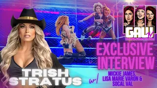 Trish Stratus - WWE Payback Steel Cage Match vs Becky Lynch -  Exclusive 1st Interview #wwe #gawtv