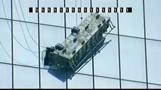 RAW VIDEO: Window washer stranded on side of One World Trade Center