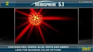 Hemisphere 5.1 Dazzling, multi-colored centerpiece effect by Chauvet DJ