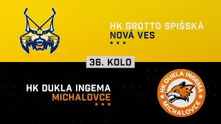 36.kolo HK GROTTO Spišská Nová Ves - HK Dukla INGEMA Michalovce HIGHLIGHTS