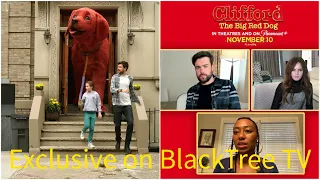 Darby Camp and Jack Whitehall Interview Clifford and the big red dog