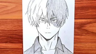 How to draw Shoto Todoroki || step-by-step || Easy