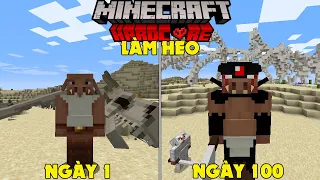 RAKYVN LÀM HEO SINH TỒN 100 NGÀY TRONG MINECRAFT SIÊU KHÓ !