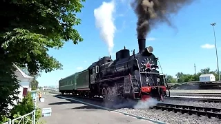 Steam Locomotives Паровозы Эр774-38 и Л-2057 Андроновка 2011 (см. описание)