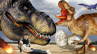 Best Dinosaur T-Rex Attack | Dinosaur eggs | Jurassic World 4 EXTINCTION | Dinosaur Movie