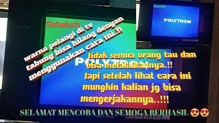 jangan asal geser..! ini cara yang benar hilangkan warna pelangi di tv tabung dengan magnet (100%👍)