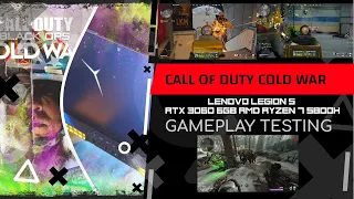 LENOVO LEGION 5 RYZEN 7 5800H RTX 3060 GAME TEST / COD COLD WAR / 4K 60FPS / MP+CAMPAIGN+ZOMBIES