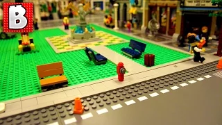 How To Build Sidewalks For A Huge LEGO City! + Timelapse