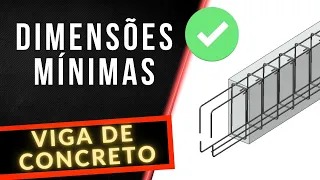 TAMANHO MÍNIMO DA VIGA DE CONCRETO ARMADO I Dimensões da viga conforme a NBR 6118