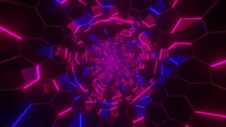 10 Hour - VJ LOOP NEON pink Blue tunnel Abstract Background- live  windows Motion 4k Screensaver