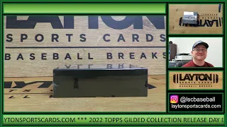 OHTANI! SUPERFRACTOR AUTO! CRAZY BREAK! 3 BOX 2022 TOPPS GILDED COLLECTION MLB  BREAK FOR TIM W