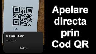 QR Code cu apelare directă - bun parcare in loc de număr în parbriz