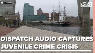 Dispatch audio captures juvenile crime crisis at City's Inner Harbor