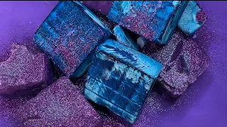 Blue and Purple Dyed Gym Chalk Crush