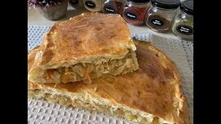 ПИРОГ С КАПУСТОЙ/ ДРОЖЖЕВОЕ ТЕСТО ДЛЯ ПИРОГОВ С РАЗНЫМИ НАЧИНКАМИ, КОТОРОЕ ПОЛУЧИТСЯ У ВСЕХ