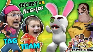 HELLO NEIGHBOR gets TROLLED! EASTER ALPHA HIDE n SEEK Time! (FGTEEV plays Secret Neighbor #4)