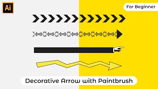 Easy Make Decorative Arrow with Brush Tool - Adobe Illustrator Tutorial