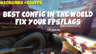 BEST CONFIG IN THE WORLD🤍FIX YOUR LAGS/DROPS BOOST FPS +500 | 30BOMBS 90% HS AIMLOCK (csgo montage)