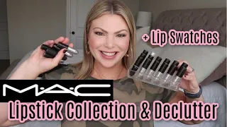 MAC Lipstick Collection & Declutter + Lip Swatches