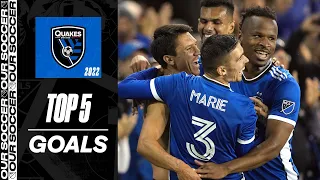 San Jose Earthquakes Top 5 Goals of 2022