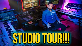 Studio Tour 🎉 My synths- Analogue equipment- Studio tools explained! #StudioTour #synths #gear