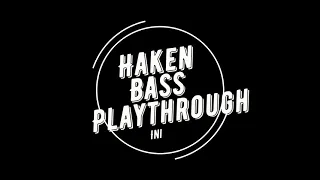 Haken- Initiate Bass Playthrough