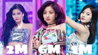 Top 3 Most viewed individual fancam of each TWICE Comeback Stage