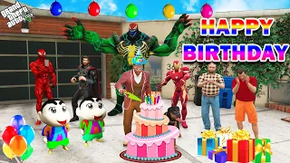 GTA 5 : Shinchan & Pinchan Celebrate Franklin's Birthday In GTA 5 ! (GTA 5 mods)