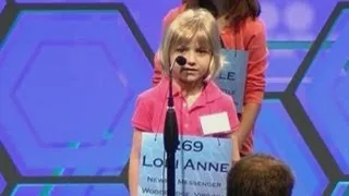 Six-year-old shows off her skills at the National Spelling Bee