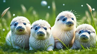 Cute Animals - Lovely Wild Cute Animals With Relaxing Music (Colorfully Dynamic)