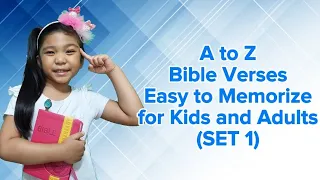 A-Z Easy Bible Memory Verses for Kids (Set 1) #bibleverses #memoryverses