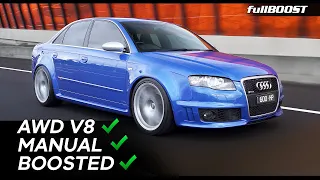 The Audi RS4 B7 QUATTRO V8 is even better with boost | fullBOOST