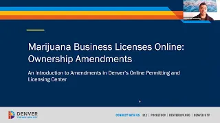 How to Apply Online for a Change of Ownership of a Marijuana Business License in Denver