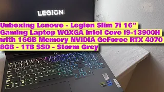 Unboxing Lenovo Legion Slim 7i 16" Gaming Laptop 2023 | Best Buy Open Box |