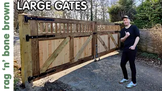 I Made Some Large Gates For A Driveway