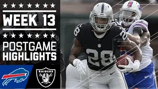 Bills vs. Raiders | NFL Week 13 Game Highlights