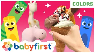 Toddler Learning Video | COLOR CREW MAGIC - Farm animals & Ice cream | DIY for Kids | BabyFirst TV