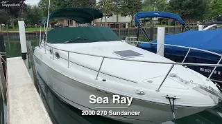 2000 Sea Ray 270 Sundancer