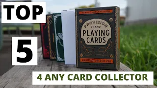 TOP 5 BEST PLAYING CARDS FOR ANY CARD COLLECTOR!