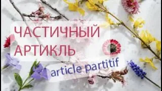 Частичный артикль (article partitif : du, de la, des) во французском языке 🇲🇫