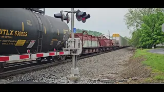 Norfolk Southern 126 climbing the uphill grade.