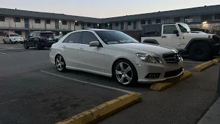 W212 Mercedes E350 muffler delete & X-pipe coldstart