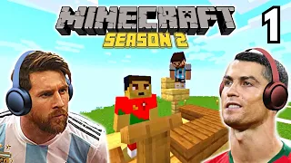 Messi & Ronaldo play MINECRAFT - The ROAST of Messi!