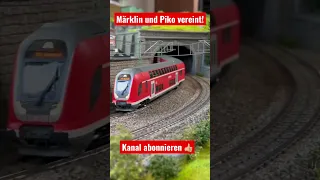 #märklinh0 und #piko in einem Zug vereint! #eisenbahn #h0 #modellbahn #modelleisenbahn #schmiddko